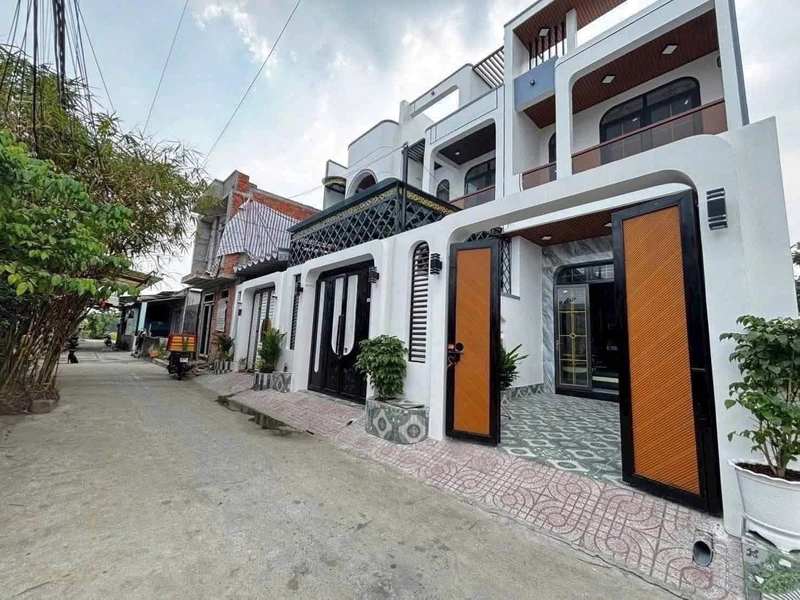 Bán nhà mái thái 4x25 100m2, 3PN 3WC, sổ hồng, Xã Phước Lý, Tây Ninh