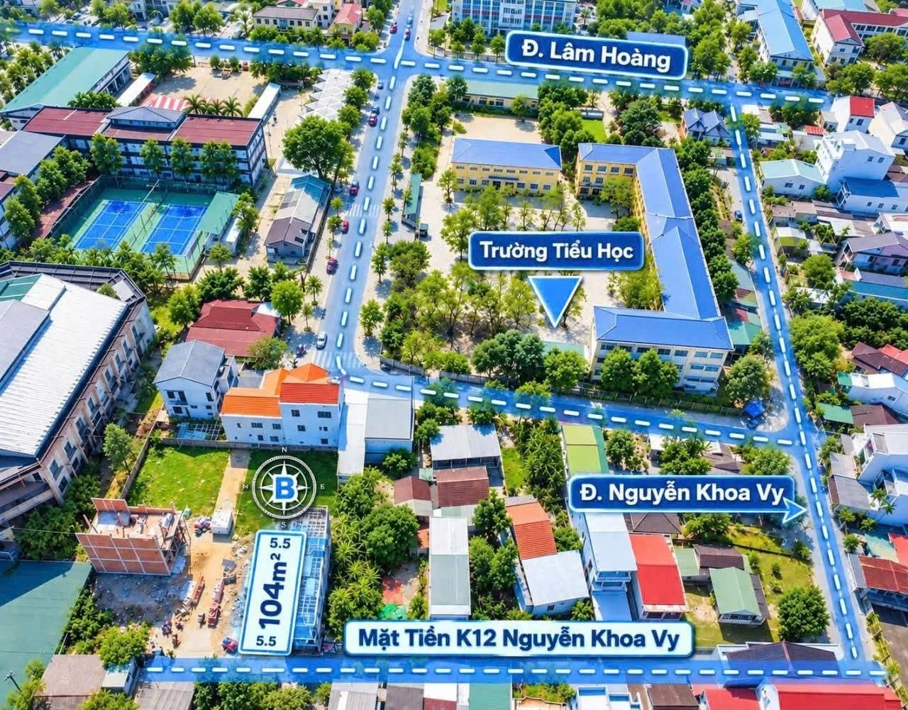 Bán đất Nguyễn Khoa Vy Huế 104m2, giá 2 tỷ 350 - Ảnh 1