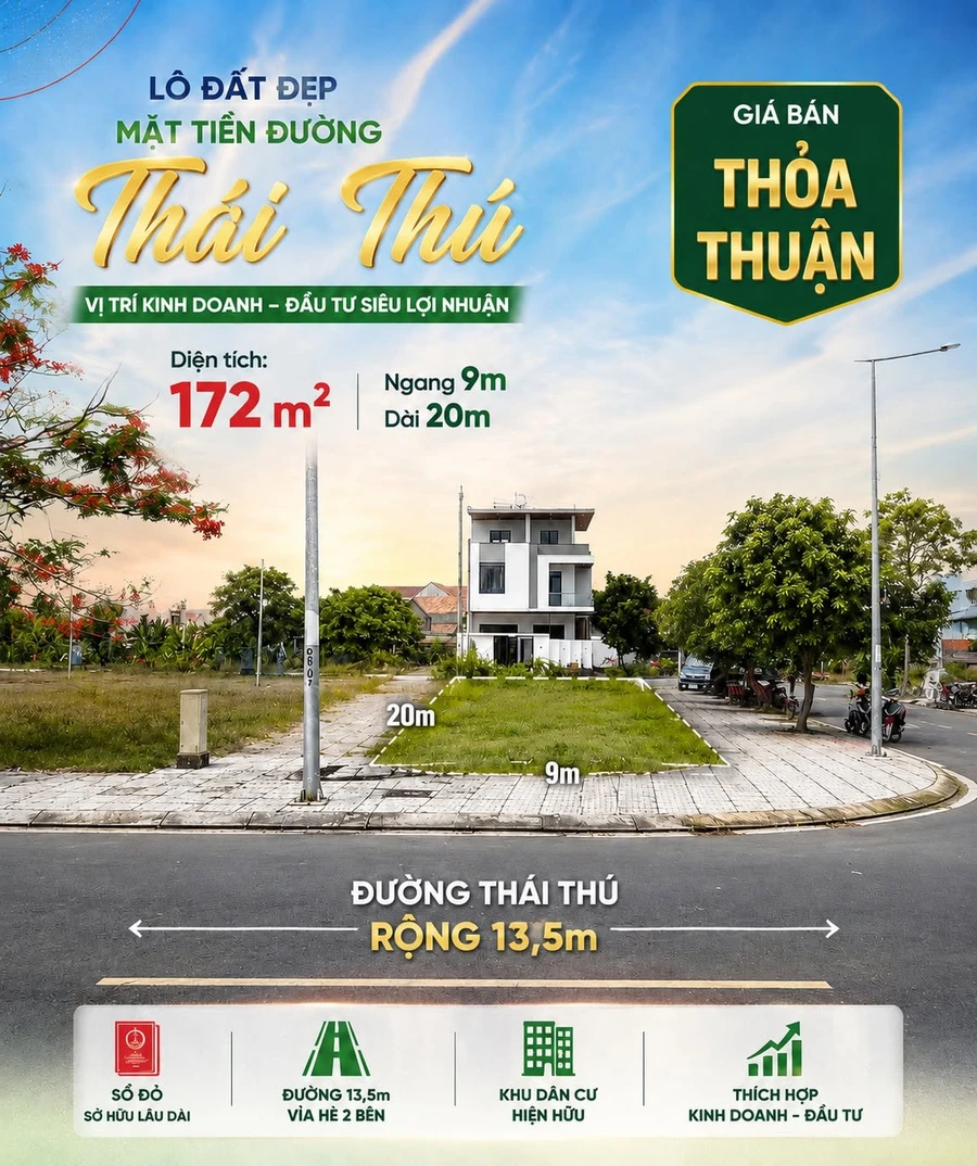 Bán lô đất góc 172m² ngã tư Tư Nghĩa, Bình Dương, 2,42 tỷ - Ảnh thu nhỏ 2