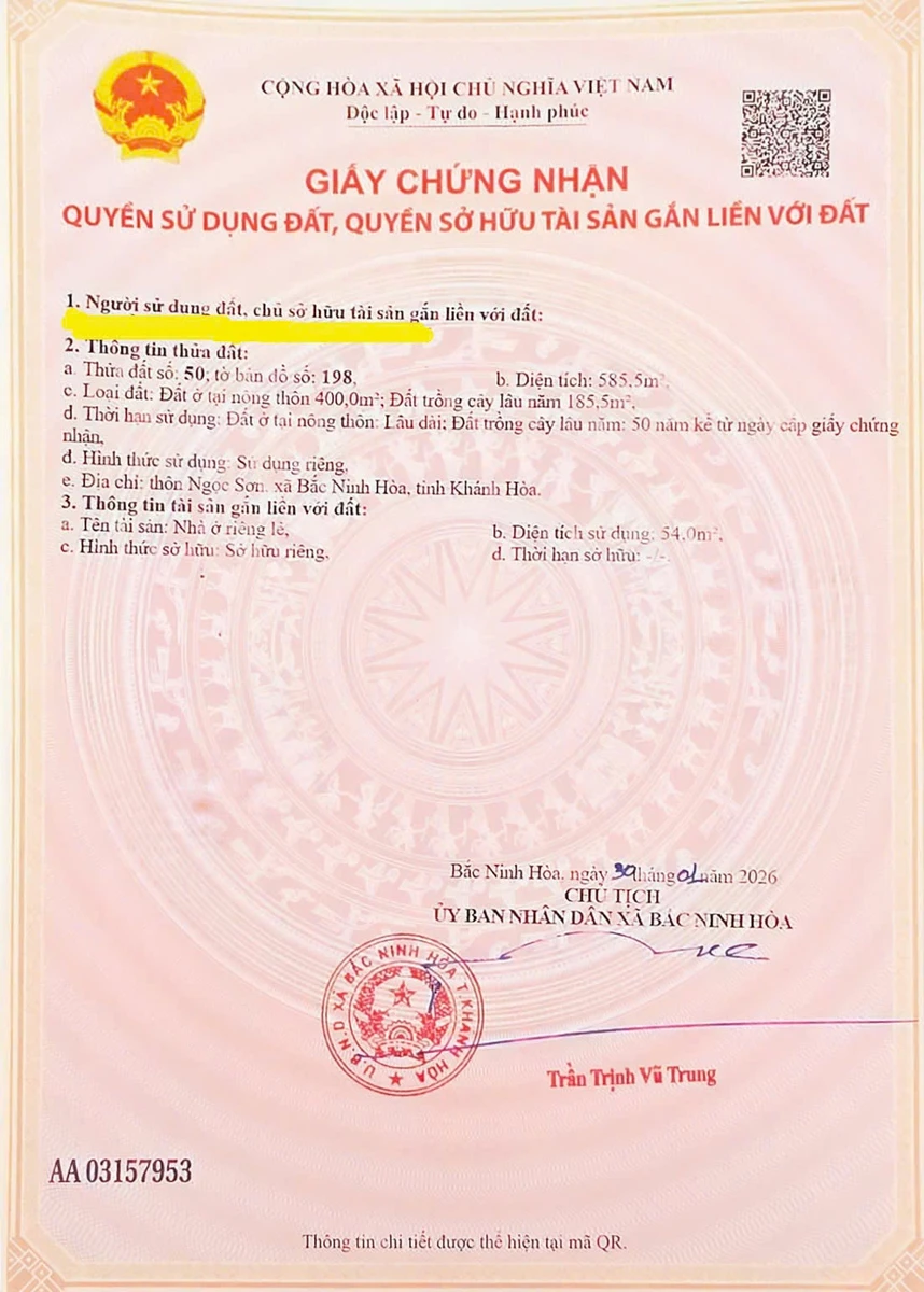 Bán đất mặt tiền Tỉnh Lộ 7 Bắc Ninh Hòa 585,5m2, 3,5 tỷ - Ảnh thu nhỏ 2