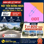 Bán đất thổ cư 80m2 mặt tiền Vũ Trọng Phụng, Lâm Đồng - Ảnh thu nhỏ 1