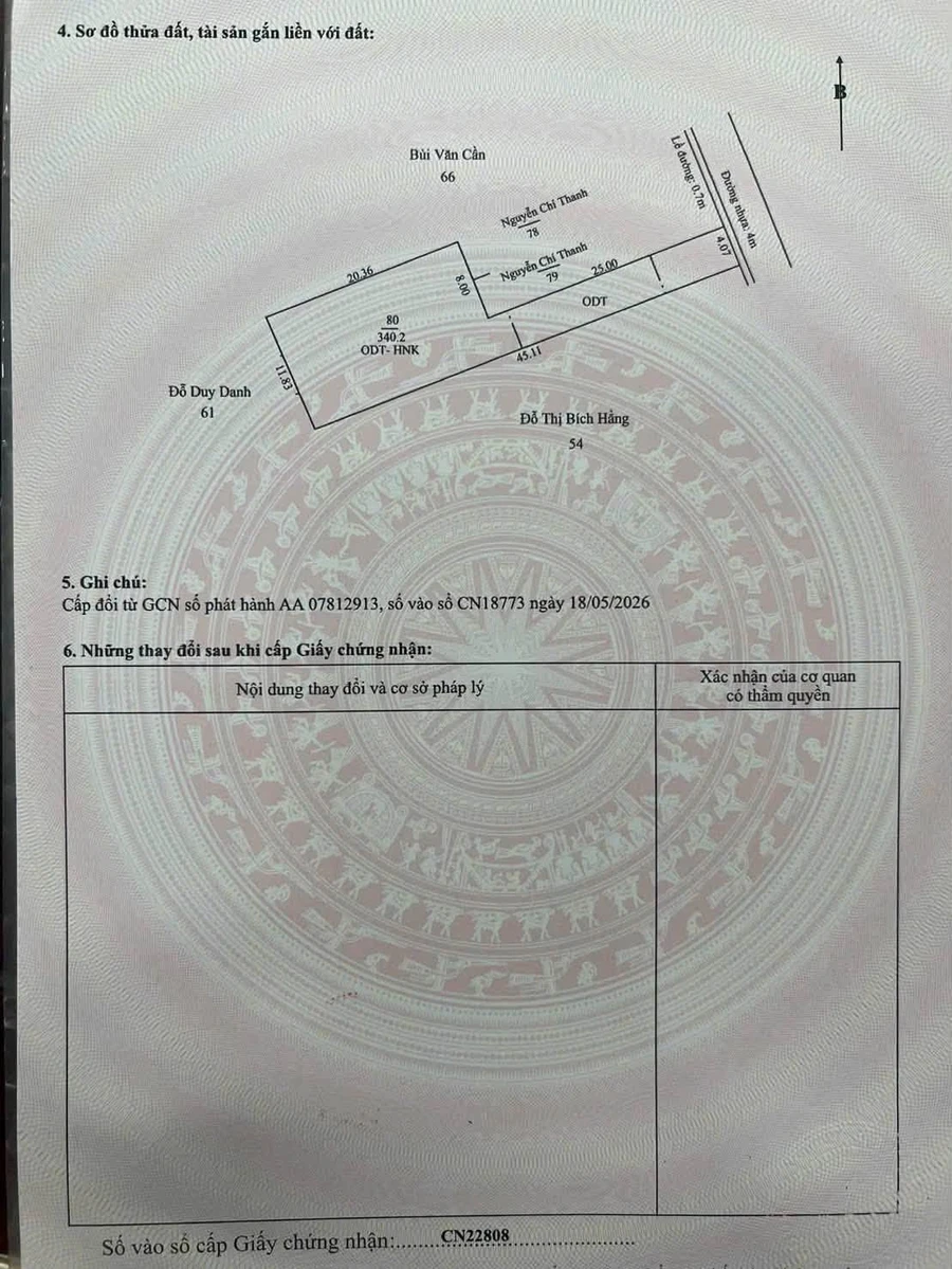 Bán đất Hiệp An Thủ Dầu Một 340 m2 giá 2 tỷ 850 triệu - Ảnh thu nhỏ 4
