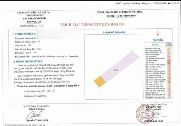 Bán đất mặt tiền 147m2 Thuận Điền 370 triệu - Ảnh thu nhỏ 2