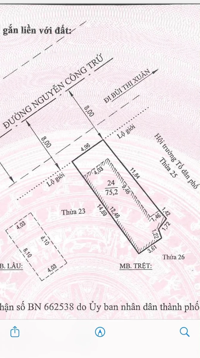 Bán nhà mặt tiền Nguyễn Công Trứ Đà Lạt 75m2, 16 tỷ - Ảnh 1