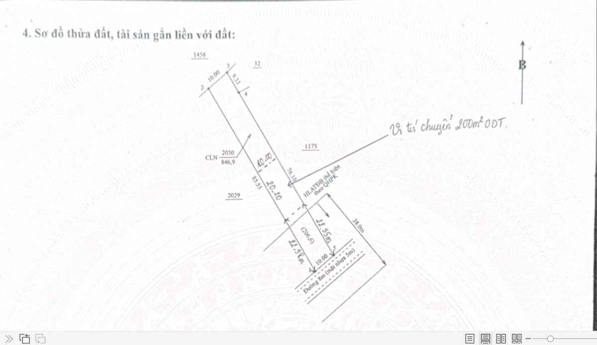 Chính chủ bán đất 846,9m2 Bến Cát, TP.HCM. LH ngay 0989 288 *** - Ảnh 1