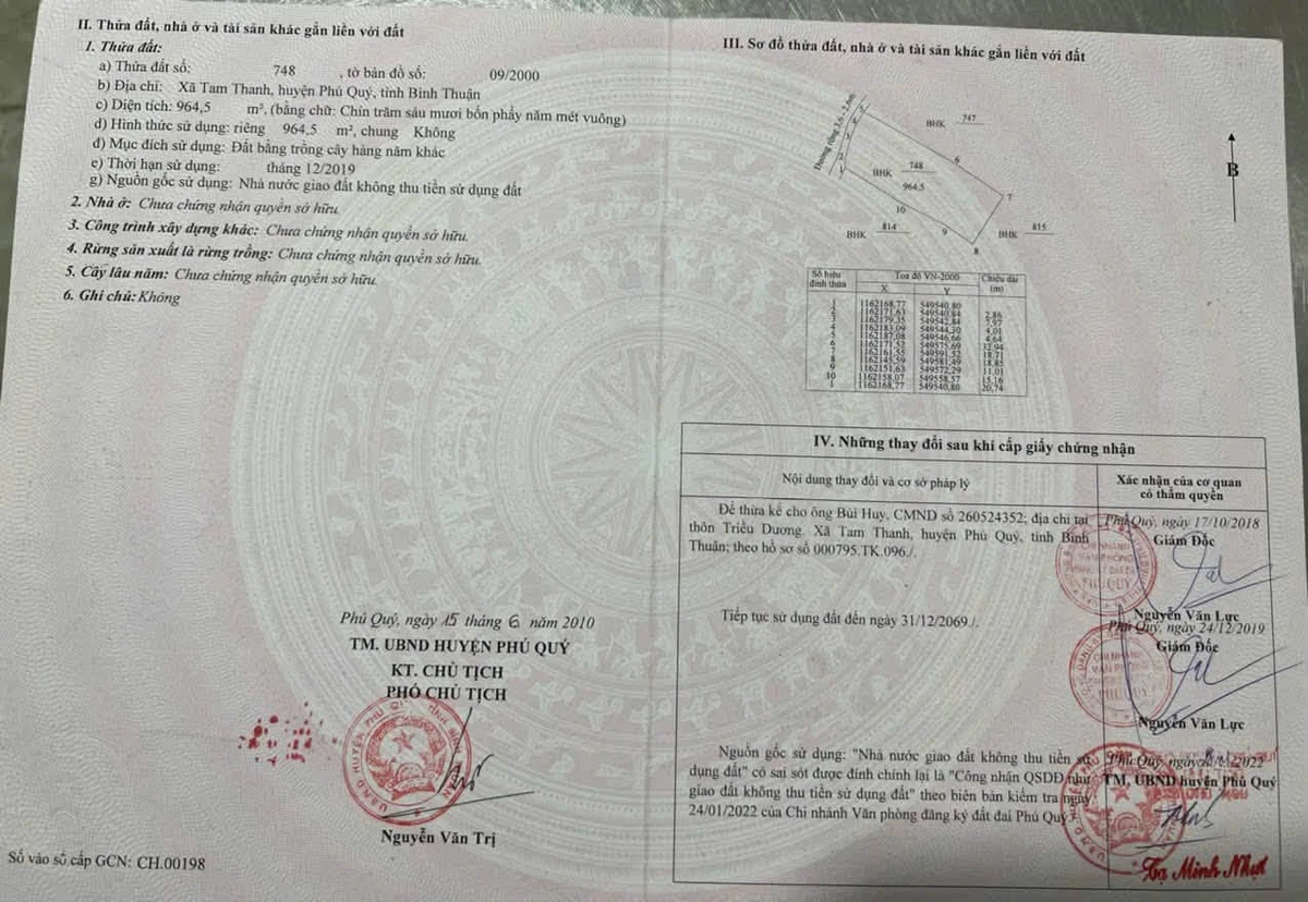 Bán mặt tiền 5 lô đất 3.571 m2 Võ Văn Kiệt Phú Quý - Ảnh thu nhỏ 5