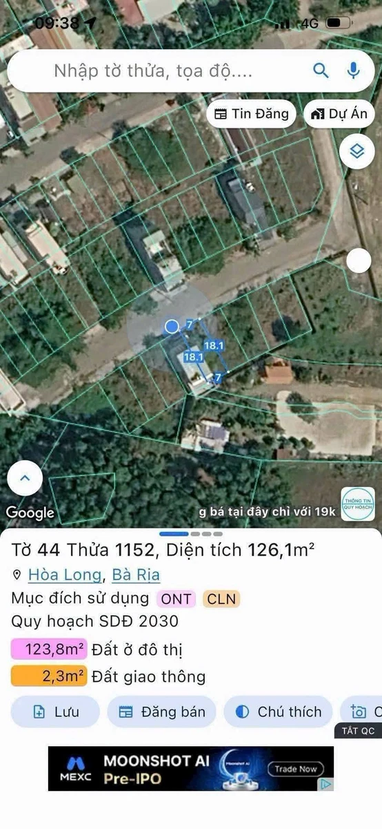 Bán lô đất biệt thự 126m2 KDC Hòa Long, phường Tam Long (Bà Rịa cũ), giá 2,3 tỷ - Ảnh thu nhỏ 4