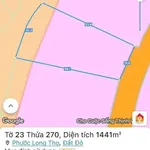 Bán đất mặt tiền Phạm Hùng 1441m2 ngang 20m gần KCN Đất Đỏ, Bà Rịa - Vũng Tàu - Ảnh thu nhỏ 1