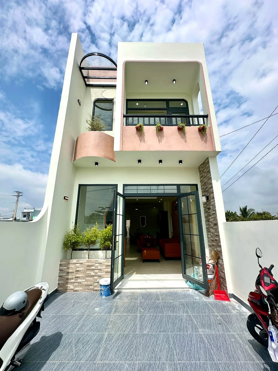 Bán nhà mới mặt tiền ô tô 4.6x25m, 1 trệt 1 lầu, 3PN gần QL50B, Cần Giuộc - Ảnh thu nhỏ 4