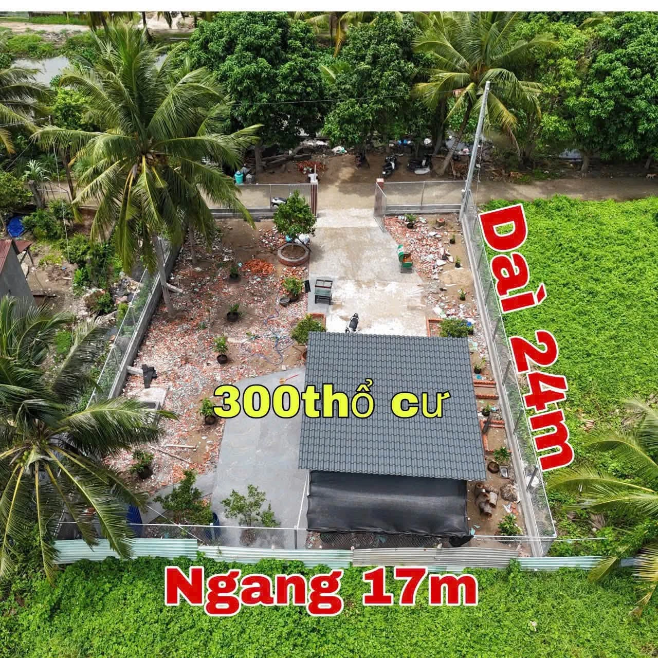 Bán đất kèm vườn 408m2 Châu Thành An Giang 1 tỷ 950 triệu - Ảnh 1
