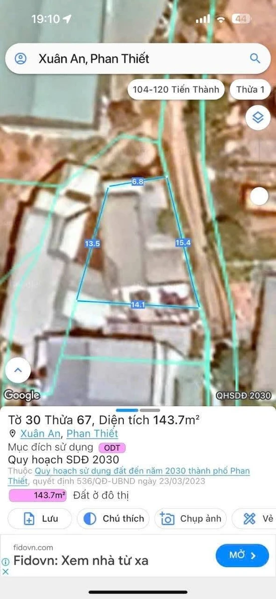Bán lô đất 144m² Phan Thiết 1 tỷ 740 triệu - Ảnh thu nhỏ 4