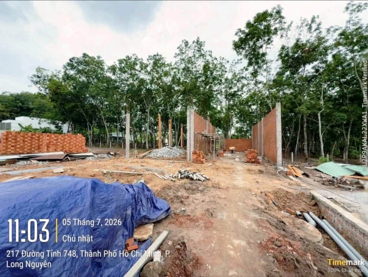 Bán lô đất thổ cư 1 sẹc ĐT748 An Điền, Phường Long Nguyên giá 1,12 tỷ - Ảnh 1