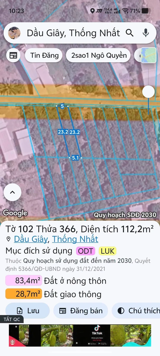 Bán đất thổ cư Ngô Quyền Nhà Bè 115m² 850 triệu - Ảnh 1