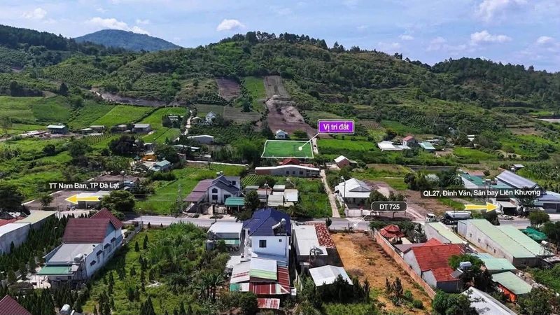 Bán lô đất thổ cư 179m² sổ sẵn giá 599 triệu tại Nam Ban, ven Đà Lạt