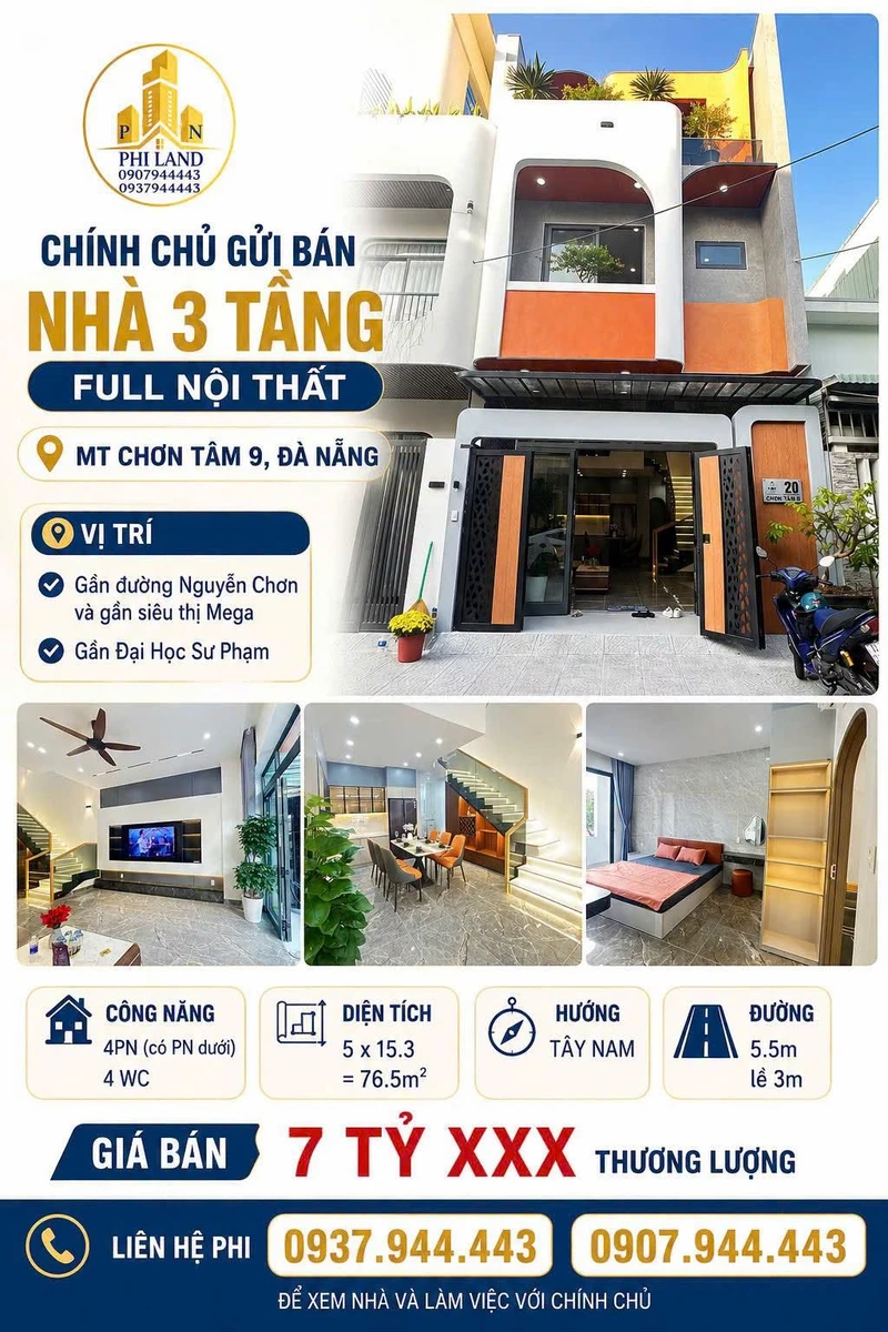 Bán nhà đất Đà Nẵng 210.6m² sổ đỏ 7 tỷ Hòa Khánh - Ảnh 1