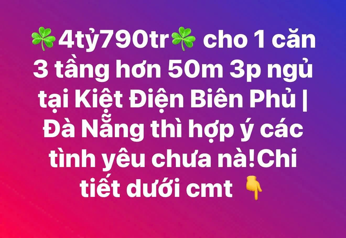 Bán nhà 3 tầng 3 mê 51 m² Điện Biên Phủ Q.3 - Ảnh 1