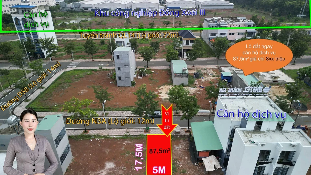 Bán đất 87,5m² Cát Tường Phú Hưng Đồng Xoài 700 triệu - Ảnh 1