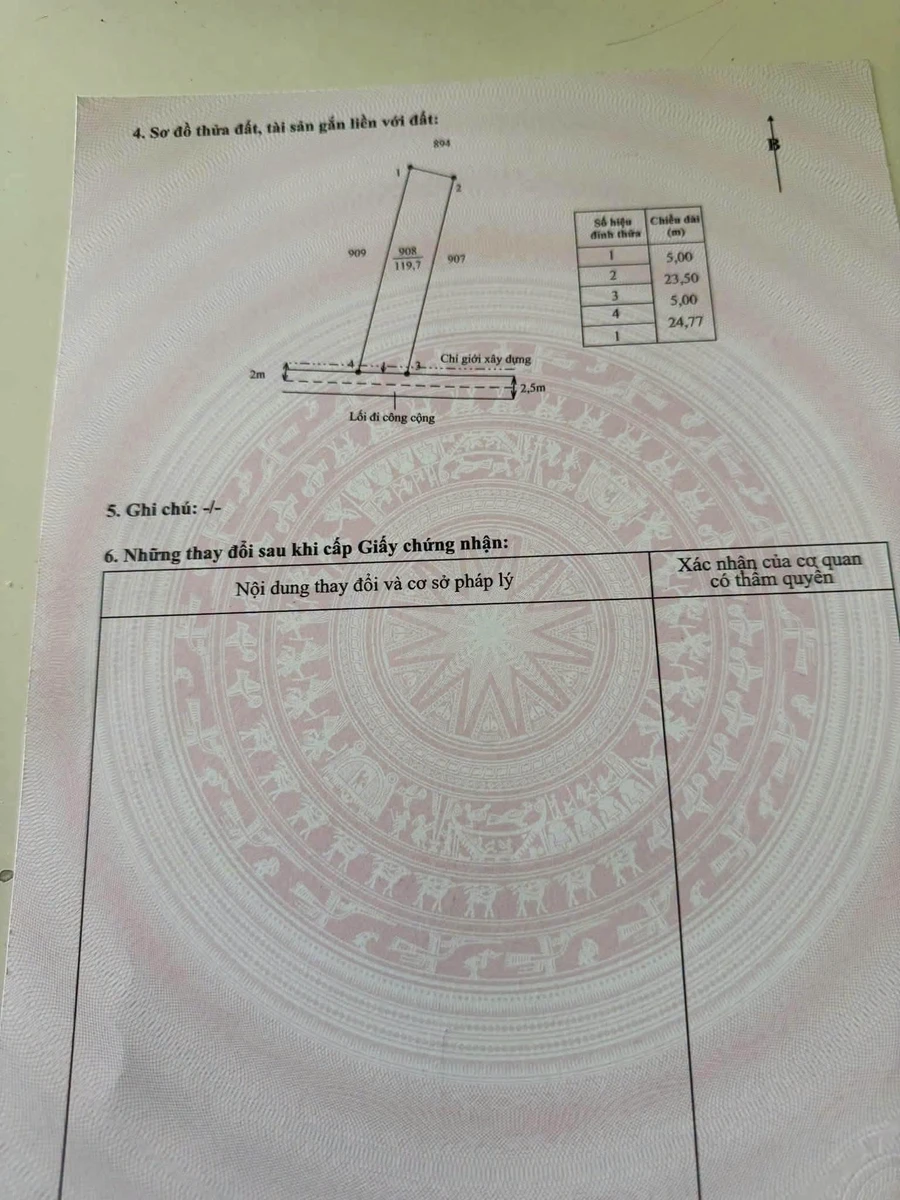 Bán lô đất 120m2 gần Chợ Mỹ, Bình Tân - Ảnh thu nhỏ 3