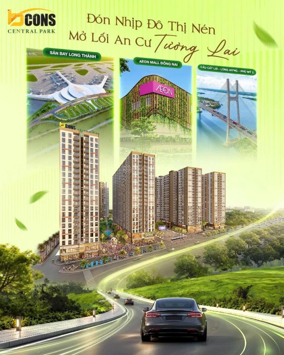 Bcons Central Park Giá dự kiến: 49 triệu/m2, Đi kèm 60 tiện ích, với 2 tầng hầm full 5 Toà nhà - Ảnh thu nhỏ 3