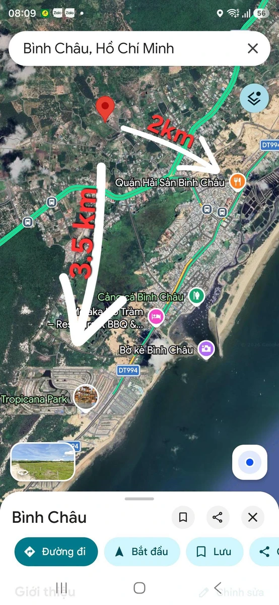 Bán đất nền biển Bình Châu 9.722m² 13 tỷ - Ảnh thu nhỏ 2