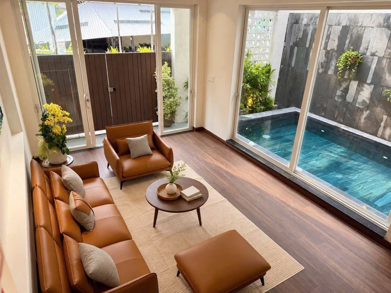 Cho thuê villa 3 tầng mặt tiền 105m2, 4PN, Hải Châu
