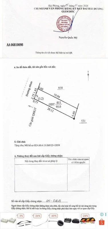 Bán đất 95m² trục chính Thôn Phú Triều Liên Hồng