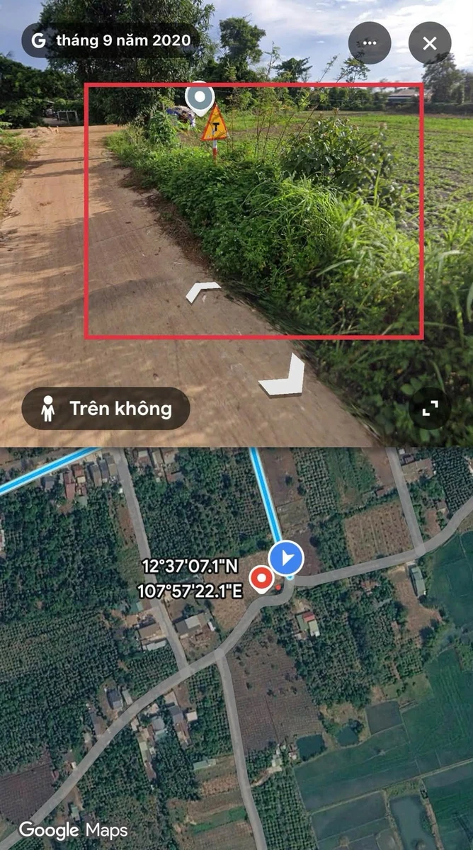 Bán đất Hòa Phú 308m² 2 mặt tiền 1,35 tỷ - Ảnh 1