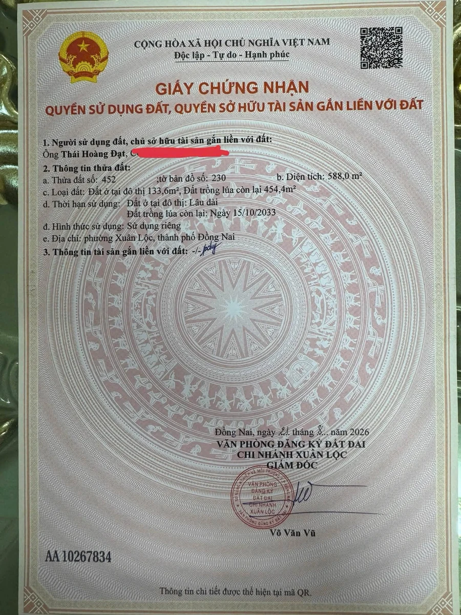 Bán đất nền mặt tiền đường bê tông full thổ cư 150-260m2 đối diện hồ Núi Le, Xuân Lộc, Đồng Nai - Ảnh thu nhỏ 3