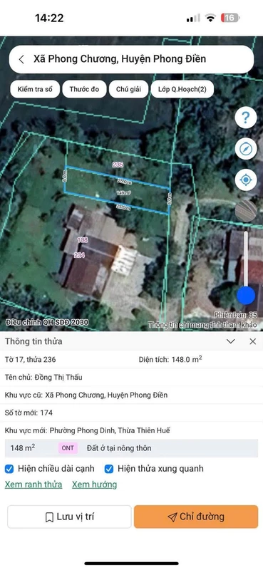 Bán đất 148m2 giá 169 triệu tại Đại Phú, Phong Chương, Huế
