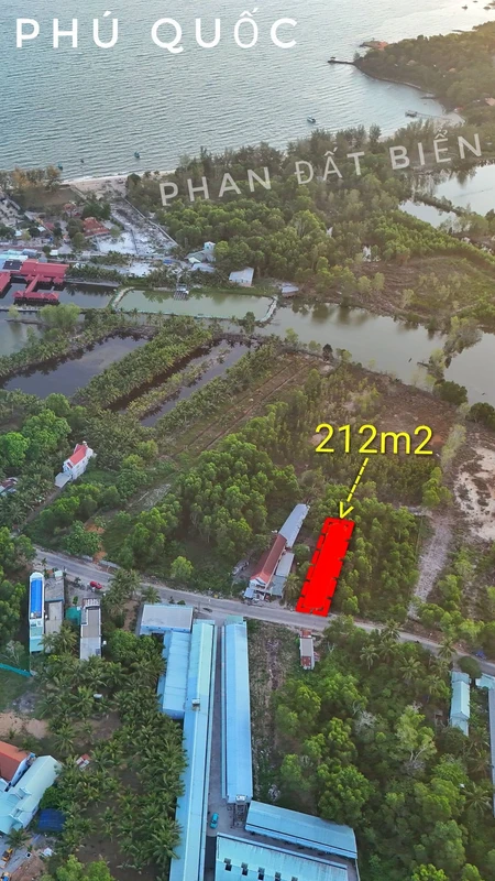 Đất mặt đường ven biển Phú Quốc 212m2 hơn 3 tỷ