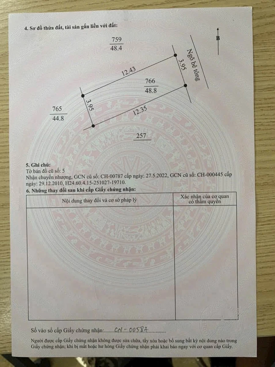 Bán lô đất ngõ phố Mai Độ, Hải Dương 48.8m2, 1,2 tỷ - Ảnh thu nhỏ 2