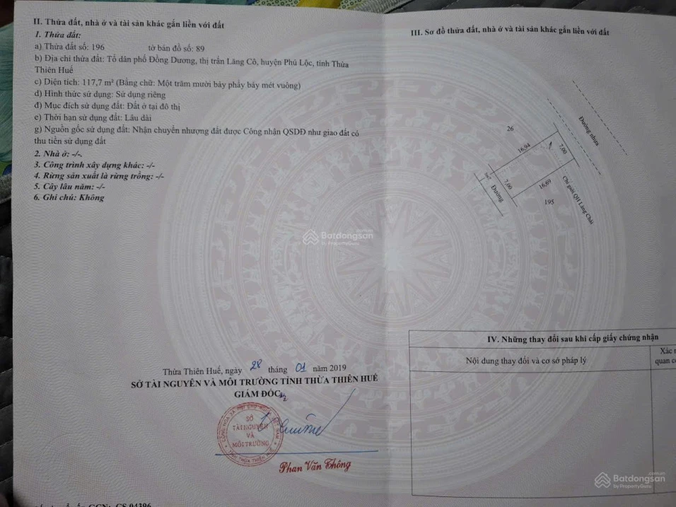 Bán đất mặt tiền biển Lăng Cô sổ đỏ đất ở lâu dài 2 mặt đường mở cửa là thấy biển - Ảnh 1