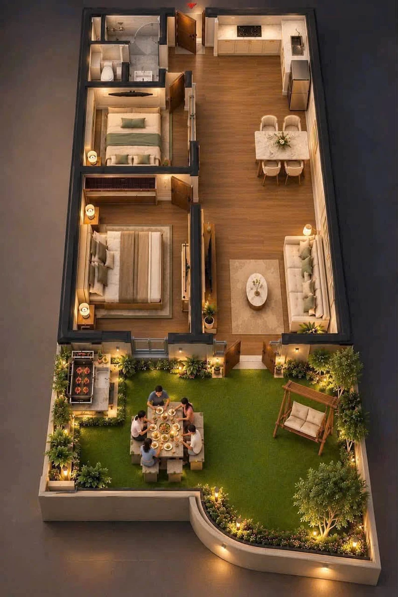 Bán căn hộ sân vườn 2PN 87.7m2 giá 2,6 tỷ chủ đầu tư Sungroup tại Đà Nẵng - Ảnh 1