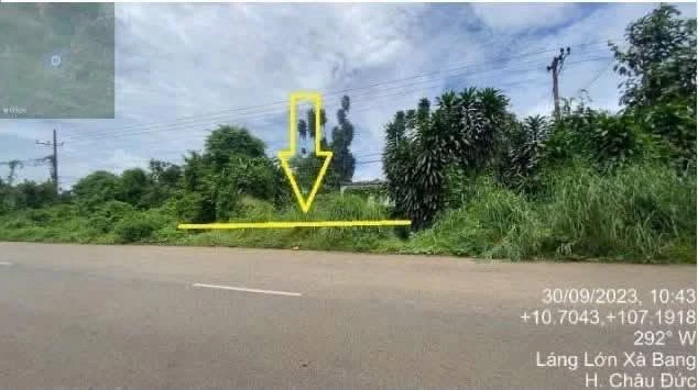 Bán đất mặt tiền Xà Bang 200m² - Ảnh 1
