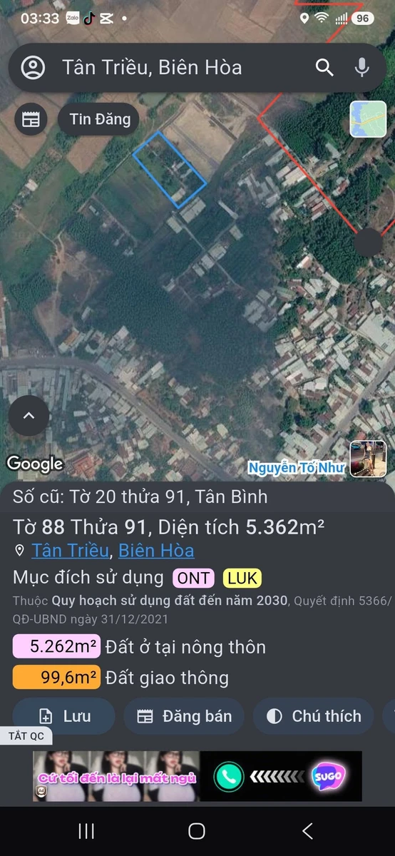 Bán đất Tân Bình 107.5m² giá 299 triệu - Ảnh thu nhỏ 2