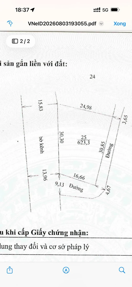 Bán lô đất Xã Lộc An 620m2, giá 1 tỷ - Ảnh 1