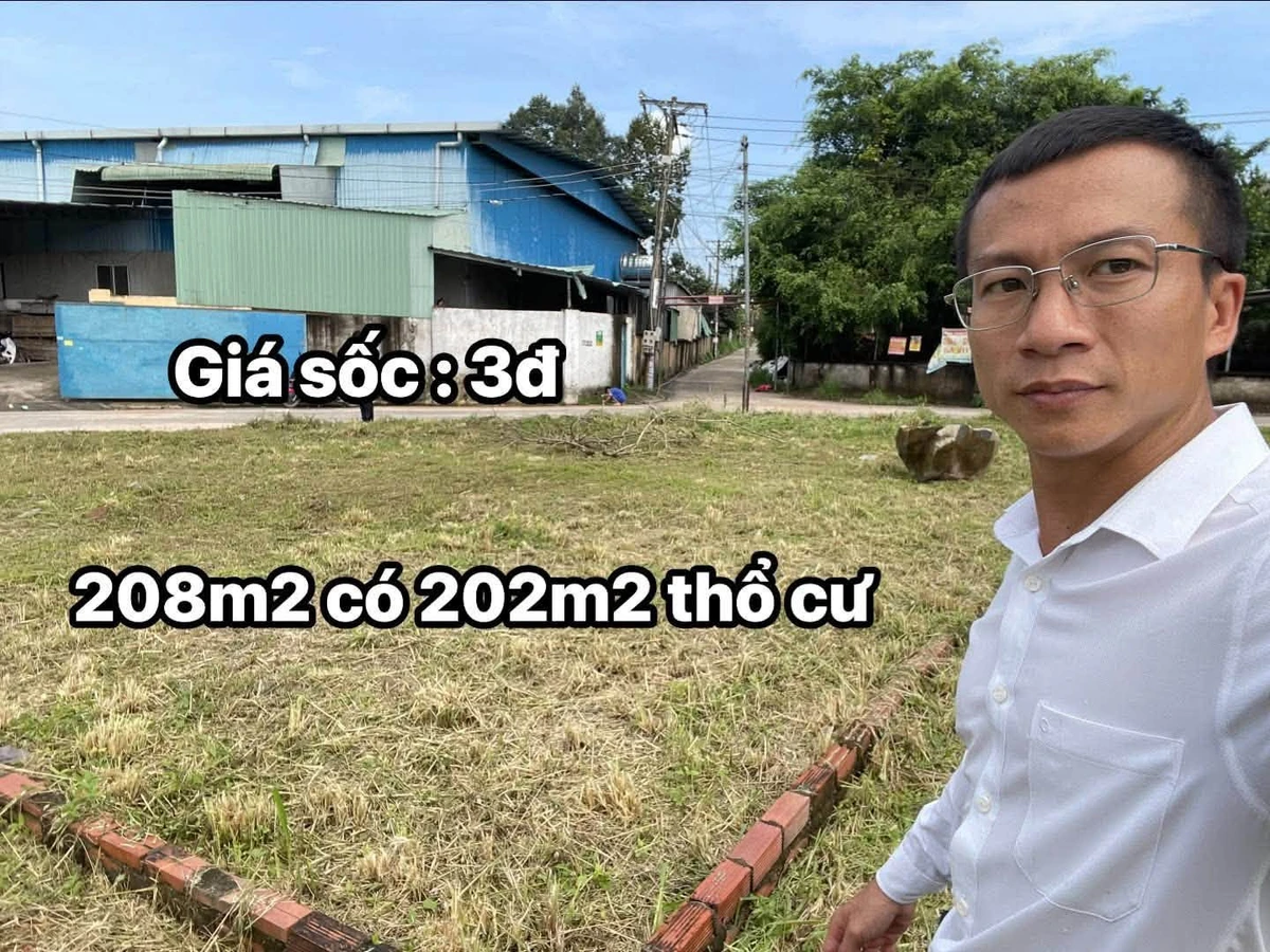Bán lô đất An Phước 208m2 thổ cư, mặt tiền 27m - 3 tỷ - Ảnh 1