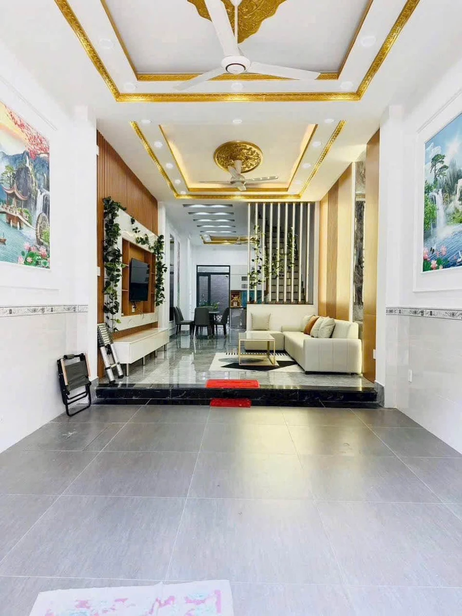 Bán nhà mặt tiền Tân Thới Hiệp 09, 76m2, 1 trệt 3 lầu, 6PN, 8,6 tỷ, Quận 12 - Ảnh thu nhỏ 3