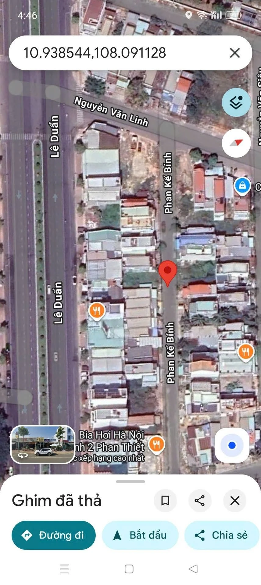 Bán đất thổ cư 85m2 mặt tiền Phan Kế Bính Phan Thiết - Ảnh 1