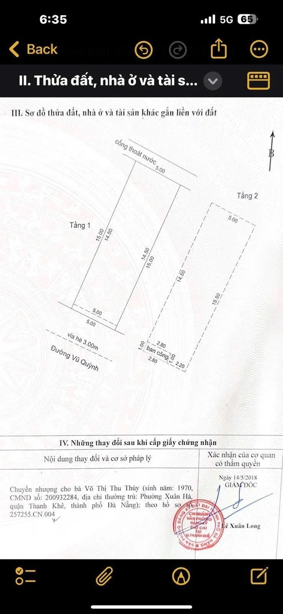 Bán nhà 2 tầng 75m2 gần biển Nguyễn Tất Thành, Nha Trang - Ảnh thu nhỏ 2