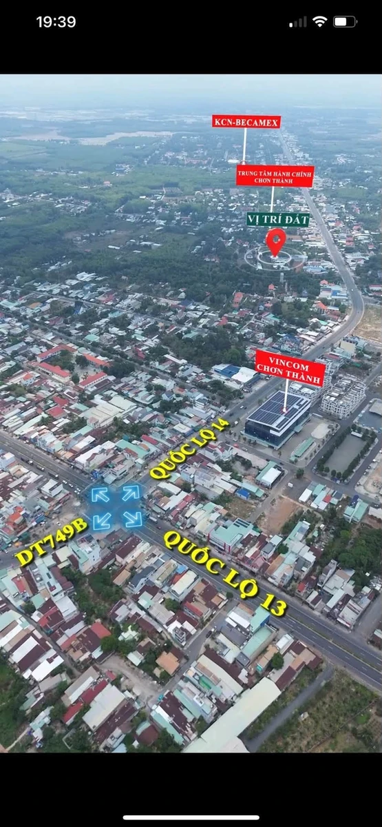 Bán 2 lô đất liền kề Chơn Thành 175m² giá 590 triệu/lô - Ảnh thu nhỏ 3