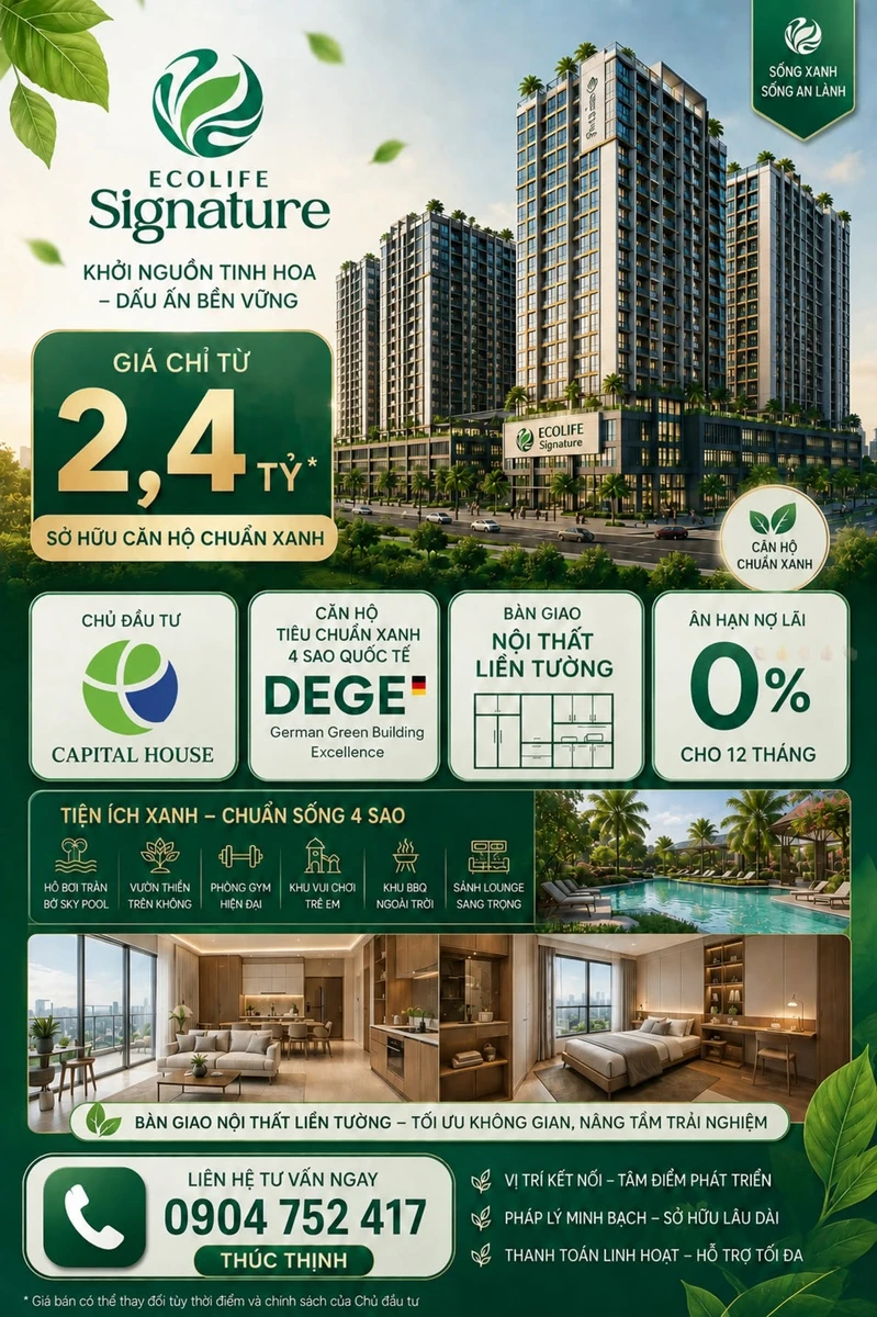 Bán căn hộ EcoLife Hòa Hiệp 66m² 2PN chưa đến 2,4 tỷ Đà Nẵng - Ảnh thu nhỏ 5