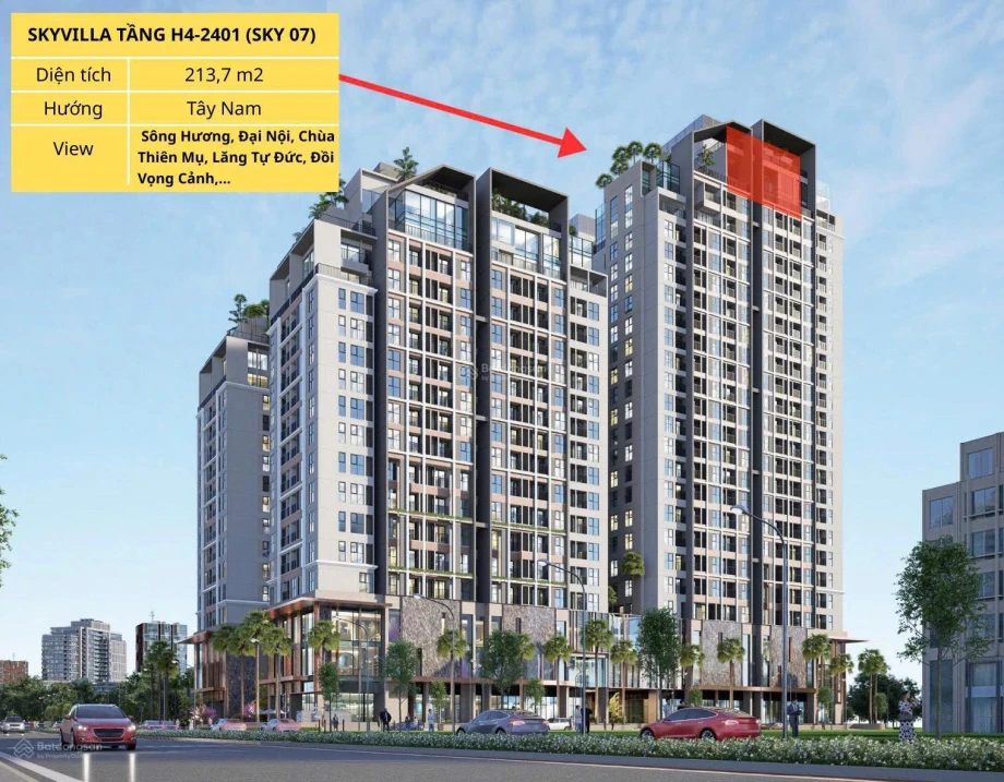 Căn hộ penthouse đầu tiên tại Huế. Vị trí đẹp view ôm trọn sông Hương - Đại Nội - Ảnh thu nhỏ 3