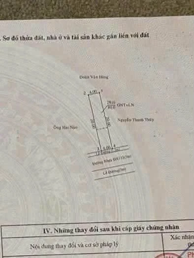 Bán đất mặt tiền ĐX 132, Tân An, Thủ Dầu Một, Bình Dương, 4x20m, giá 1,59 tỷ - Ảnh thu nhỏ 3
