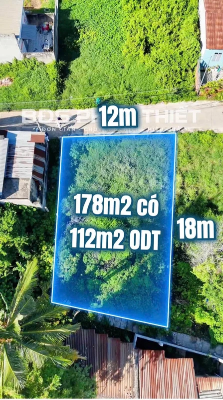 Bán đất thổ cư Ngô Đức Tốn, Phan Thiết, 178m²