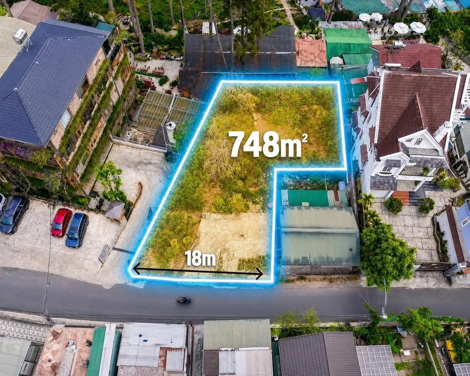 Bán đất 748m2 view Hoàng Hoa Thám Đà Lạt 45 tỷ - Ảnh 1