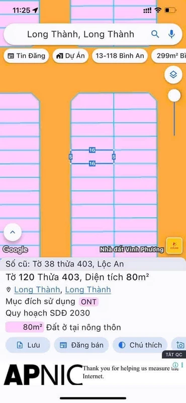 Bán đất nền sân bay Long Thành 80m² giá 2,6 tỷ