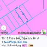 Bán đất Tam Phước Đồng Nai 90m² sổ riêng 1 tỷ - Ảnh thu nhỏ 1