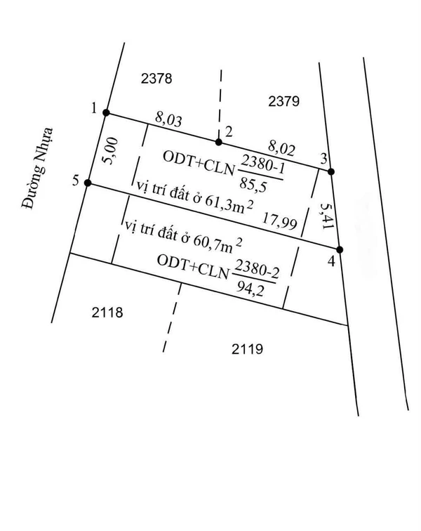 Bán lô đất Long Phước 100m² mặt tiền đường nhựa 1.38 tỷ