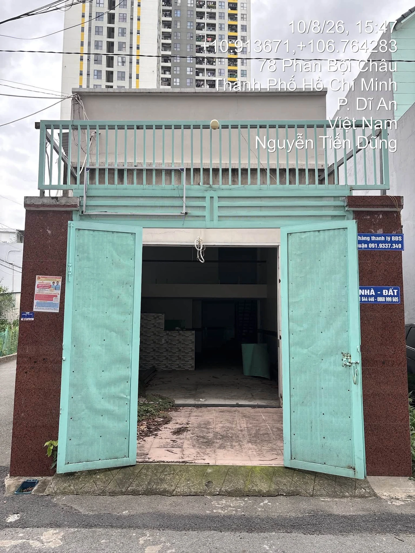 Bán nhà 2 mặt tiền Phan Bội Châu, Dĩ An, Bình Dương 100,7m² - Ảnh 1